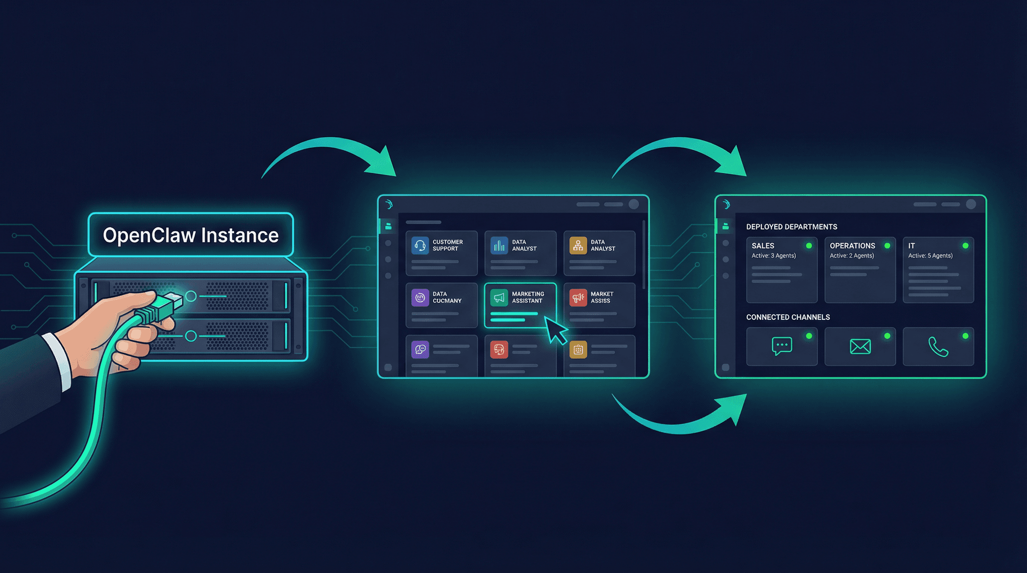 Up and running in three steps